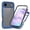 blue, variant on Kryonix for iPhone 17 Pro Max Case with Built-in Screen Guard, Full-Body Shockproof Hybrid Design, Crystal Clear PC Back with TPU Bumper, Raised Camera Protection