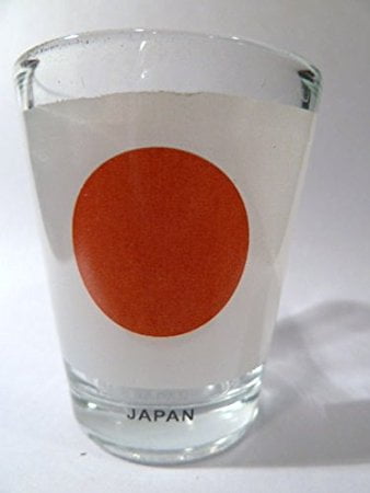 Japan Flag Shot Glass by World By Shotglass