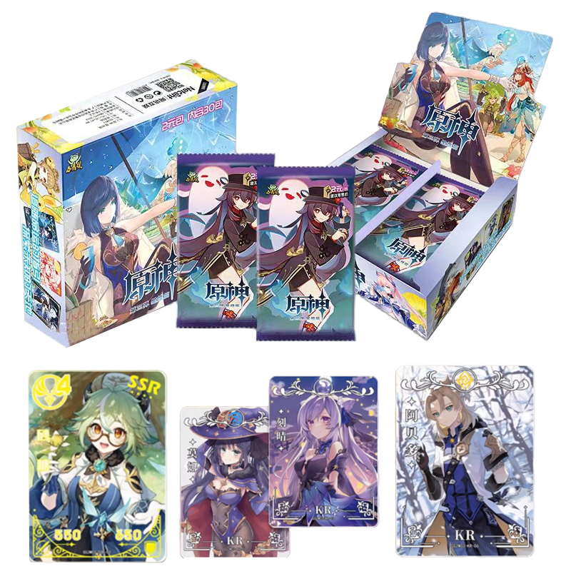 NEW Genshin Impact Cards Anime TCG Game Collection Pack Booster Box Rare SSR Surrounding Table Toys For Family Children Gift - Walmart.ca NEW Genshin Impact Cards Anime TCG Game Collection Pack Booster Box Rare SSR Surrounding Table Toys For Family Children Gift - Walmart.ca