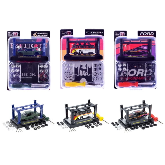 Model Kit 3 piece Car Set Release 81 Limited Edition to 9600 pieces Worldwide 1/64 Diecast Model Cars by M2 Machines