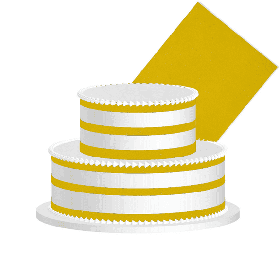 Mustard Yellow Edible Frosting Sheet Premium Icing Sheet for Cakes, Cupcakes, Cookies & Dessert Decorating
