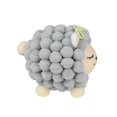thumbnail image 3 of 4.75" Gray and Pink Plush Baby Lamb Spring Easter Decor, 3 of 3
