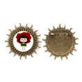 thumbnail image 1 of Plant Rose love red romance leave beautiful uu Pin de gancho de metal vintage con forma de sol Unbranded  M, 1 of 3