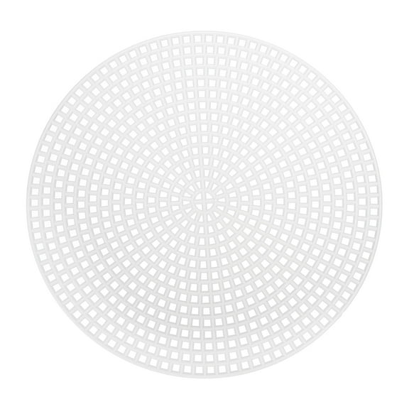 30Pcs Round Plastic Canvas Mesh Sheets 11.5cm / 4.53inch Circle Mesh Mat for Embroidery Knit Crochet Needlework