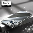 thumbnail image 1 of SaniMore for iPhone 14 Pro 6.1" 2022 Case, Plating Nano Shockproof Anti-fall Shell Lens All-inclusive [Camera Film] Anti-scratch Crystal-clear Ultra-thin Lightweight Cover For iPhone 14 Pro, Black, 1 of 9