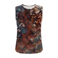 thumbnail image 5 of High Neck Floral Tank Tops for Women Boho Tunic Shirts Sleeveless Blouses 2025 Dressy Casual Summer Camisole Loose Fit Singlets with Flowy Hem Y2K, 5 of 6