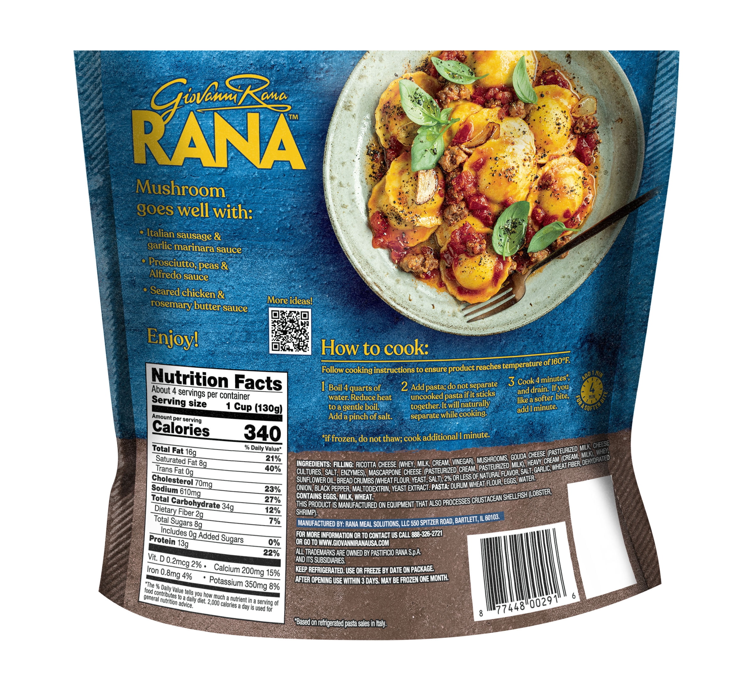 Rana Family Size Mushroom Ravioli 18 oz