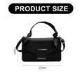 thumbnail image 2 of Bolso tipo bandolera para mujer, bolso tipo cartera clásico, bolso pequeño de piel sintética sencillo., 2 of 5