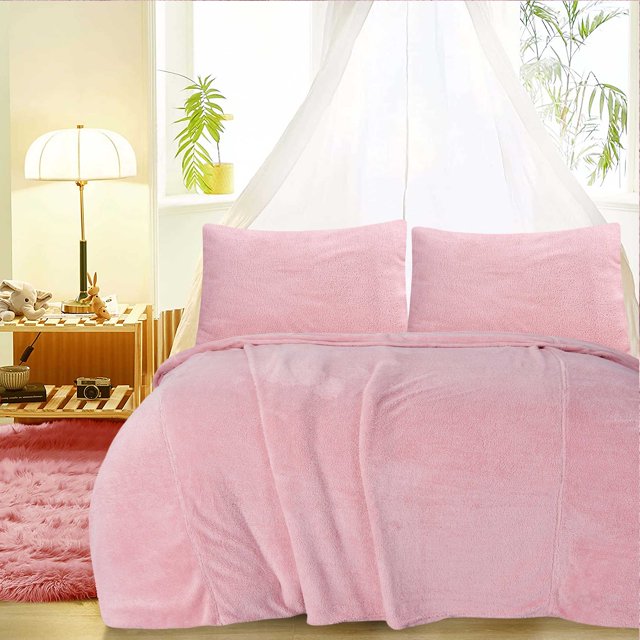Enviohome Sherpa Fleece Comforter Set Soft, Fluffy Warm Microfiber Teddy Fleece Comforter, Fuzzy