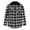 Mens Coats Gray, variant on Men's Buffalo Plaid Hoodie Long Sleeve Jacket Button Drawstring Casual Fall Shirts with Pockets