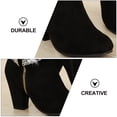 thumbnail image 2 of EeaseMX 1 par de delicadas botas de tacón para otoño e invierno para mujer, botines cortos para boda, 2 of 8