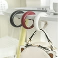 thumbnail image 3 of Portable Foldable Purse Handbag Hook Table Hanger Holder, Non-Slip No-Punching Table Hook With Strong Buckle & Anti-Skid Pad, Perfect For Protecting Bags From Dirty Floors In, 3 of 5