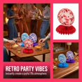 thumbnail image 3 of unbranded 12Ud Para Fiesta Disco Retro Con Adornos Panal De Papel Y Centro De Vibrante, 3 of 8