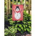 thumbnail image 2 of LADDKE Cartoon Cute Snowman Red Character Cheerful Christmas Copy Copyspace Empty Garden Flag Decorative Flag House Banner 12x18 inch, 2 of 2