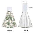 thumbnail image 3 of Yayeee Kitchen Hanging Hand Towels Set of 2 with Loop Bathroom Absorbent Tie Towel, Watercolor Horses Pattern, 3 of 7