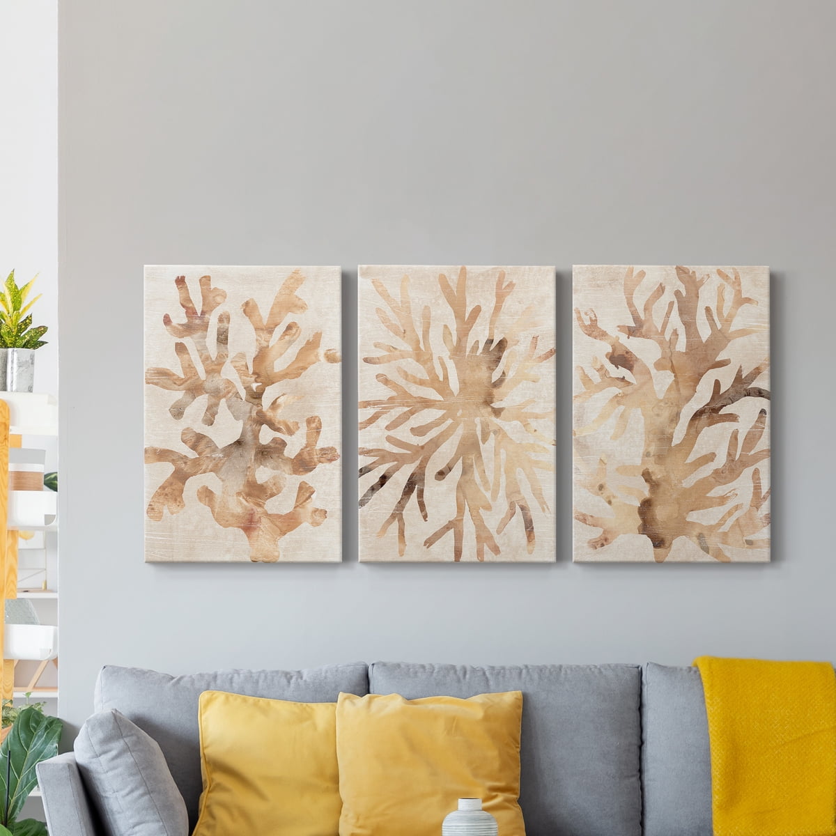 Parchment Coral I Premium Gallery Wrapped Canvas - Ready to Hang - 40 x 60 Each