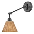 thumbnail image 3 of 3690BK-NAT Hinkley Lighting Arti - 1 Light Wall Mount In Transitional Style-10.25 Inches Tall and 7.75 Inches Wide-Black Finish-Light Natural Rattan, 3 of 21