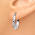 thumbnail image 3 of 14K White Gold Earring Shrimp Creole Women'S 19 mm 18, 3 of 4