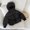 Black, variant on Godderr Girls Boys Fall Winter Down Jackets for Toddler Kids Fleece Cotton Outwears with Brim 2-8Y Solid Color Warm Coats