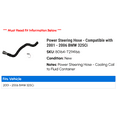 thumbnail image 2 of Power Steering Hose - Compatible with 2001 - 2006 BMW 325Ci 2002 2003 2004 2005, 2 of 2