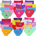 thumbnail image 3 of ToBeInStyle Girls' Pack of 6 Mystery Cotton Bikini Panties, 3 of 7
