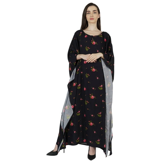 Moomaya Elegant Kimono Beach Kaftan Dress For Womens Turkish Bikini Swimsuit Dresses