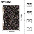thumbnail image 2 of FORMRS 1-Subject Spiral Notebook 8" x 5" College Ruled 60 Refillable Sheet A5 Hard Cover, 2 Pack, Floral Forest Pattern, 2 of 7