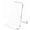 Clear, variant on Plymor Clear Acrylic Book Easel with 1.125" Flat Ledge, 3.625" W x 4.25" D x 4.875" H