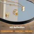 thumbnail image 6 of CONCETTA 26"x38" Bathroom Mirror, Decor Arched Wall Mirror, Bedroom Vanity Mirror with Metal Frame, Black, Gift for Mother's Day, 6 of 7
