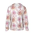 thumbnail image 2 of Uemuo Fireworks Pattern Women's Full Zip UPF 50+ Sun Protection Hoodie Jacket Long Sleeve Sun Shirt Hiking Outdoor Performance with Pockets-Small, 2 of 9