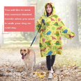 thumbnail image 4 of Wearable Oversized Blanket,Yellow Dinosaurs Geometric Pattern Wearable Blanket Hoodie for Adults,Cozy Hooded Blankets with Super Pockets,Super Warm Fuzzy Pullover for Women & Men, 4 of 6