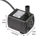 thumbnail image 3 of Goohae Water Pump Under $5, Fish Tank Pump Usb Submersible Water Pump 13W, for Aquarium, Fish Tank, Garden, Home Improvement Black, 3 of 5