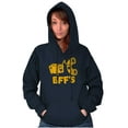 thumbnail image 4 of BFFS Mac n Cheese Funny Best Friends Unisex Plus Fleece Graphic Hoodie Brisco Brands 2X, 4 of 4