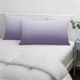 thumbnail image 4 of Purple Ombre King Size Pillow Cover, Pillowcase Protectors with Zipper, Breathable Decorative Throw Pillow Case Cover, White Gradient Modern Abstract Art Pillow Shams for Couch Sofa 20x36Inch, 4 of 8