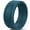 Atlantic Blue, variant on Silicone Wedding Ring for Men - Soft Rubber Wedding Band Replacement