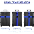 thumbnail image 7 of Rungopro Luggage Straps for Suitcases TSA Approved Travel Belt 4 Pack (Blue), 7 of 7