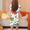 thumbnail image 5 of RXIRUCGD 2025 Vêtements d'Été pour Enfants 3-12 Ans Mode Imprimée Pyjama Rêveur Mi-Mollet Chemise de Nuit, 5 of 5