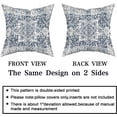 thumbnail image 3 of Navy Blue Grey Ethnic Boho Throw Pillow Covers 20x20 Inch Bohemian Carpet VintageBohemian Carpet Vintage Gray Square Pillow Cases Farmhouse Accent Home Decor For Bedroom Couch Sofa Porch Set Of 2, 3 of 6