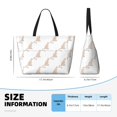 thumbnail image 5 of JUNZAN Leopard Print Pattern Women's Large Beach Bag,Waterproof Sandproof Zipper Beach Tote Bag for Pool Gym Grocery Travel with Wet Pocket, 5 of 7