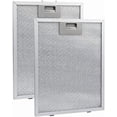 thumbnail image 1 of 2 Pack Stove Range Hood Vent Filter Replacement 12.01 x 10.51 Inch Metal Mesh Grease Screen, 1 of 6