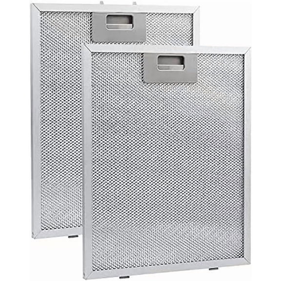 Stove Hood Vent Filter 12.01" X 10.51" Range Hood Filter Replacement For Ductless Exhaust Fan - Mesh Screen Filters Grease & Carbon Freshens Kitchen Oven Air 2-Pack