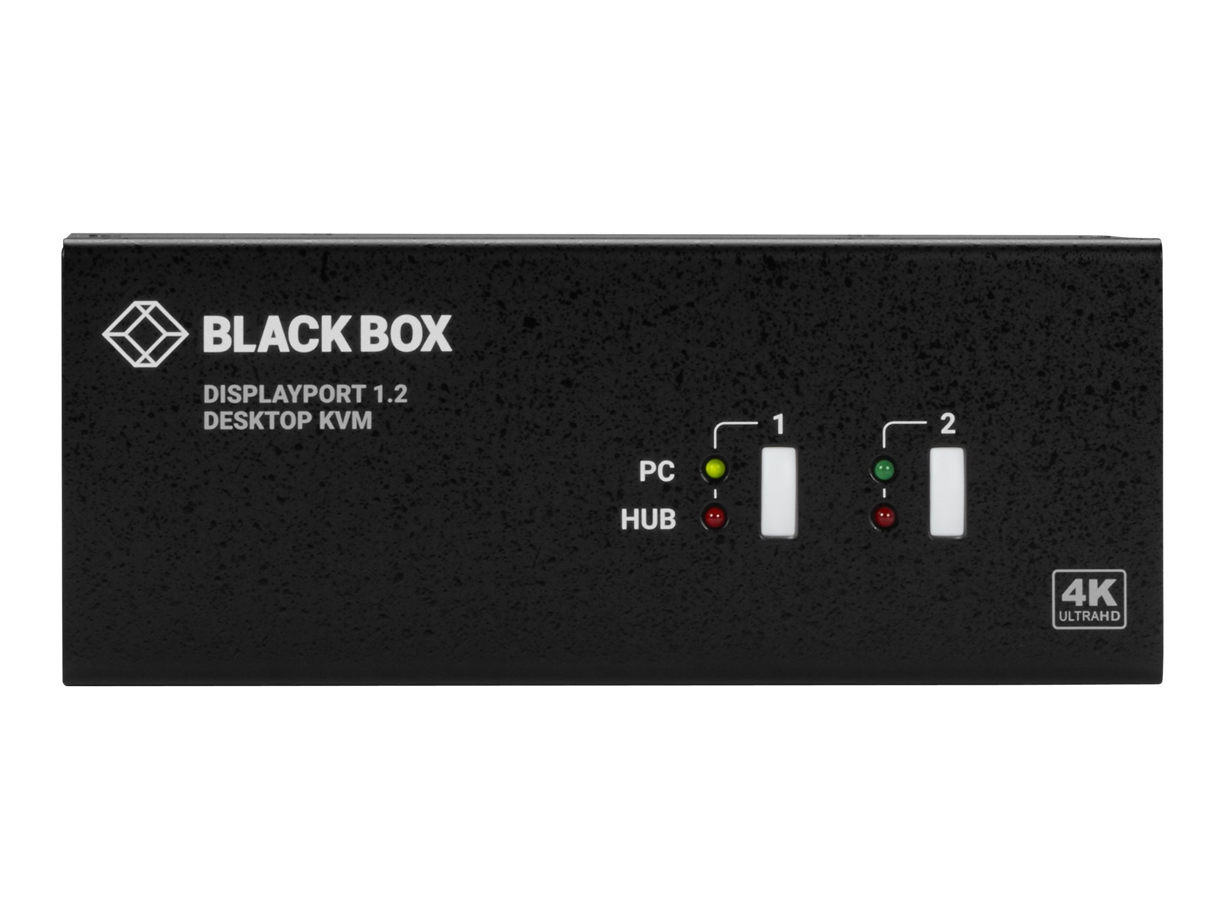 Black Box 4K 60Hz DisplayPort DualHead KVM Switch 2Port, Audio KVM / audio / USB switch 2