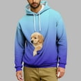 thumbnail image 4 of Yievot Dog Pouch Hoodies for Men Kangaroo Pocket Cat Pouch Sweatshirts Gradient Color Pet Carrier Pullover Pet Holder Long Sleeve Tops, 4 of 5