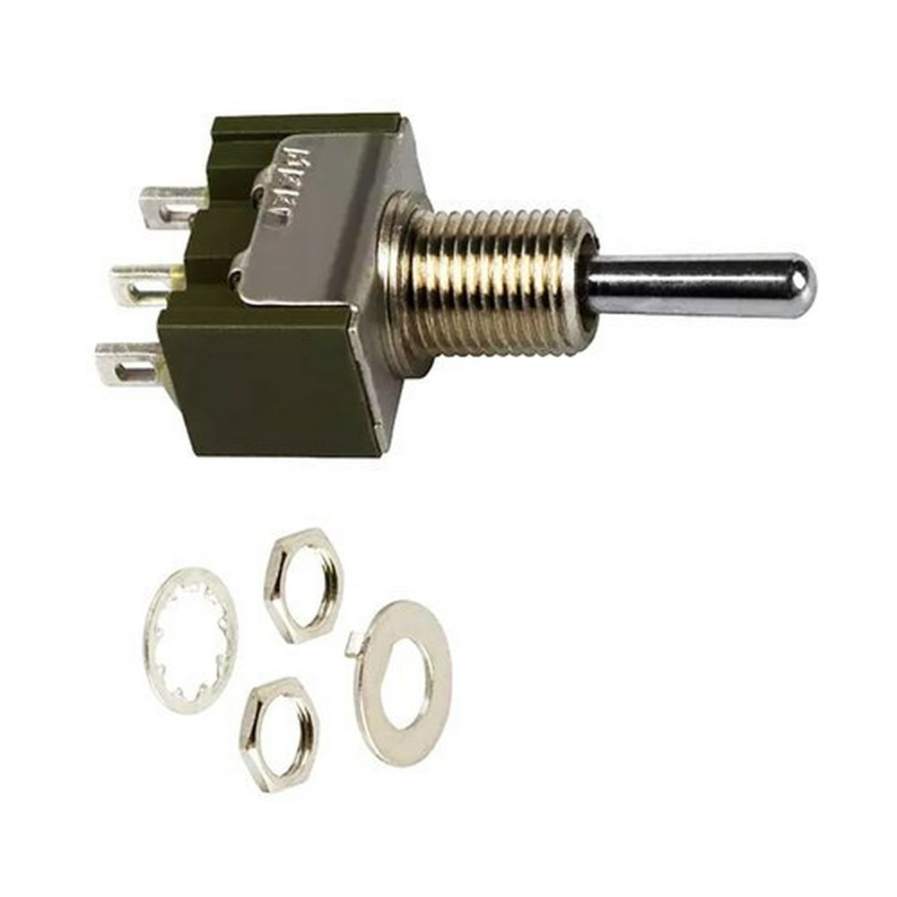 M2012SS1W01 SWITCH TOGGLE SPDT 6A 125V 30VDC Panel Mount with Threads