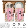 thumbnail image 5 of Easter Kitchen Towels Set of 1, Spring Rabbit Eggs Flowers Flags Leaves Wood Grain Absorbent Dish Towels for Kitchen, Microfiber Hand Towel, Quick Drying Tea Towel for Cleaning Decorative Dishcloths, 5 of 7
