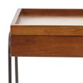 thumbnail image 3 of Benzara BM205286 Metal & Wood Storage Side Table with Tube Legs&#44; Brown & Black, 3 of 4
