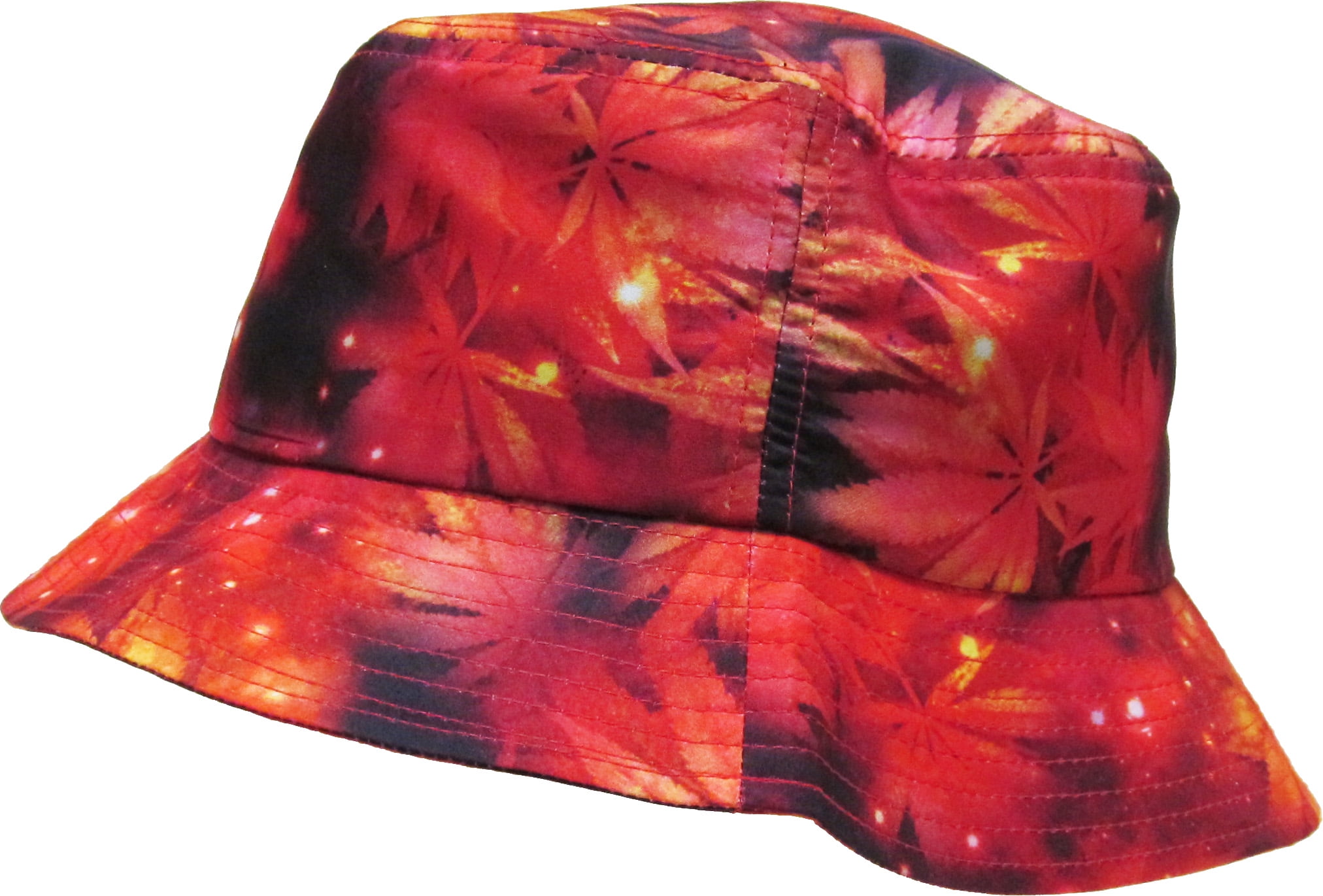 Red galaxy sales bucket hat