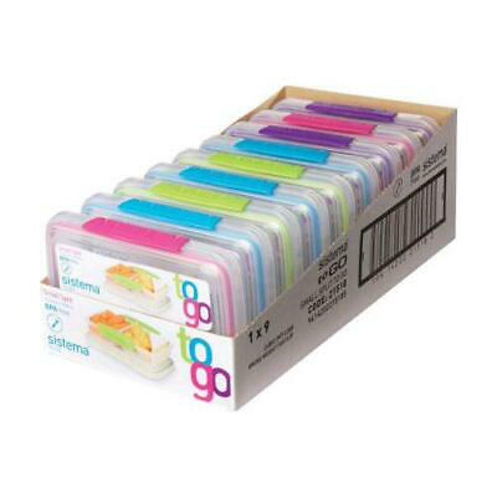 Sistema To Go 11.8 oz. Food Container With Lid Clear