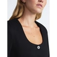 thumbnail image 6 of Scoop Women's and Women’s Plus Slim Fit Elongated Ponte Blazer, Sizes XS-4X, 6 of 6