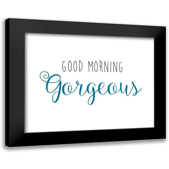 CAD DESIGNS 14x12 Black Modern Framed Museum Art Print Titled - Good Morning